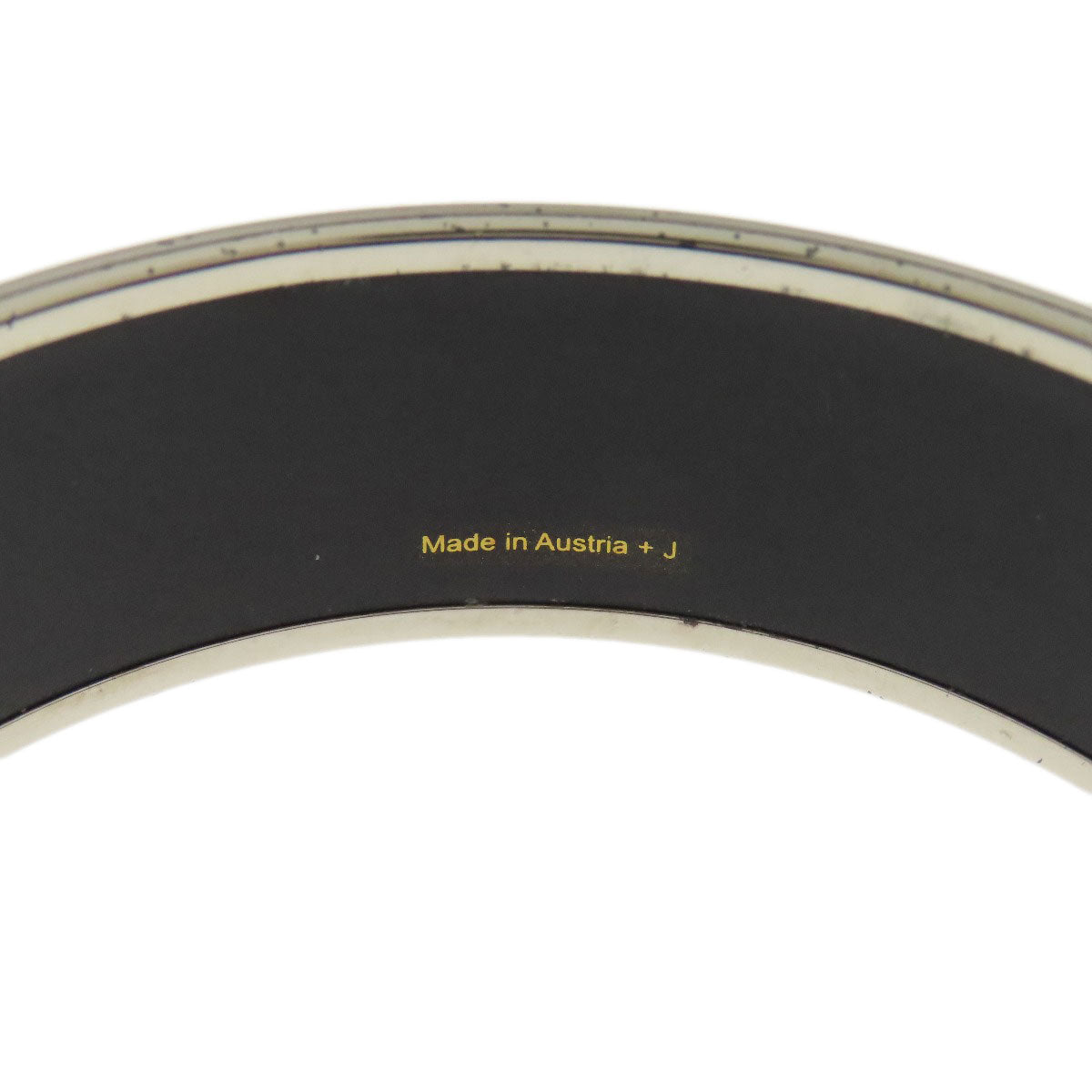 HERMES bracelet Palladium Plated Enamel multicolor Emaille GM Women