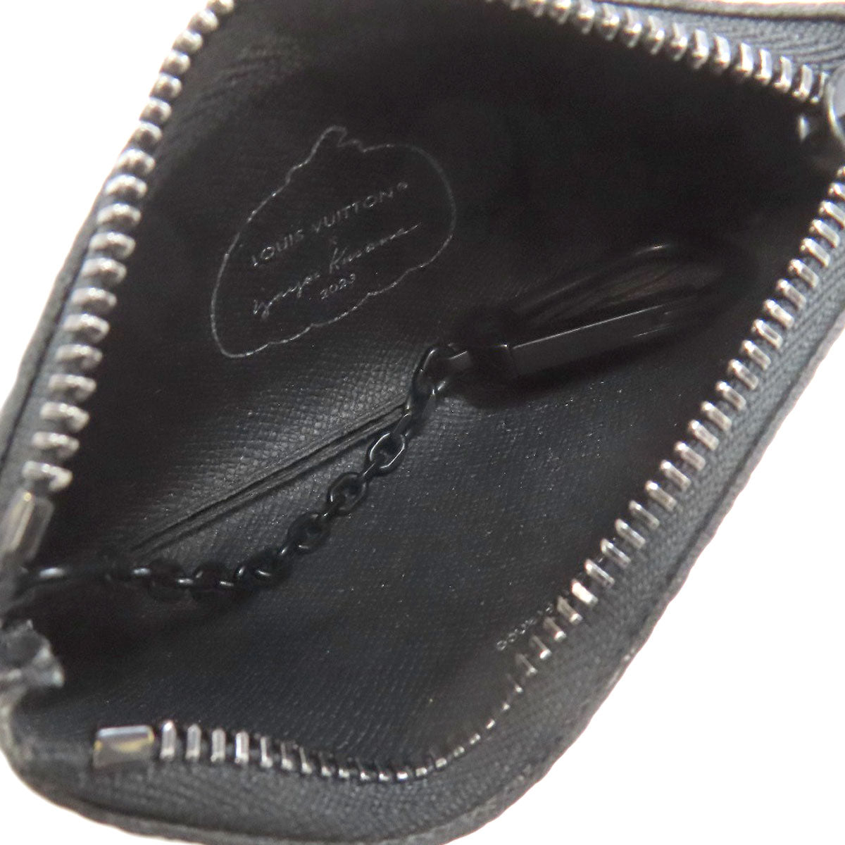 LOUIS VUITTON Key case Key holder M81929 Monogram Eclipse black Pochette Cle collaboration with Yayoi Kusama mens