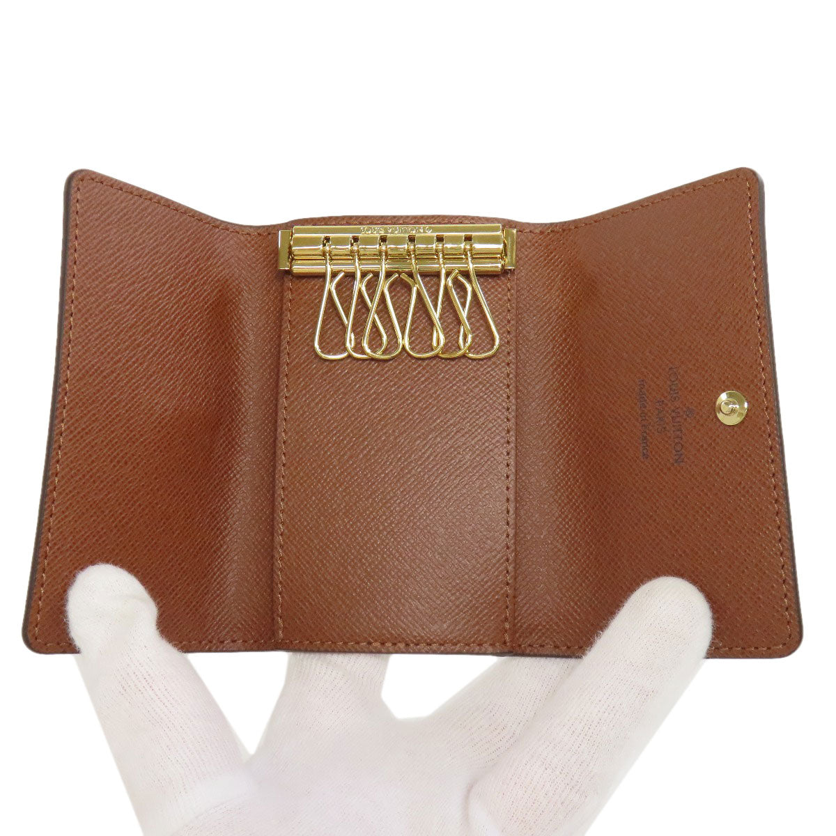 LOUIS VUITTON Key case Key holder M62630 Monogram canvas Brown Multicles6 Women