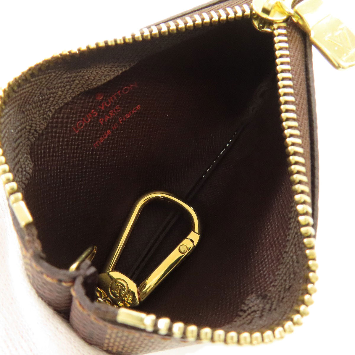 LOUIS VUITTON Coin case N62658 Damier canvas Brown Pochette Kle Women(Unisex)