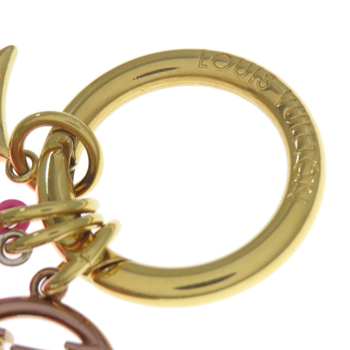 LOUIS VUITTON Key ring M01363 metallic gold Fetish Pop Women