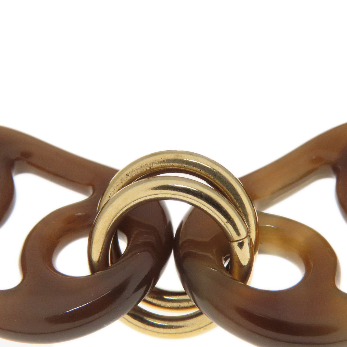 HERMES bracelet Buffalo horn, metal Brown Eurydice Bracelet Women