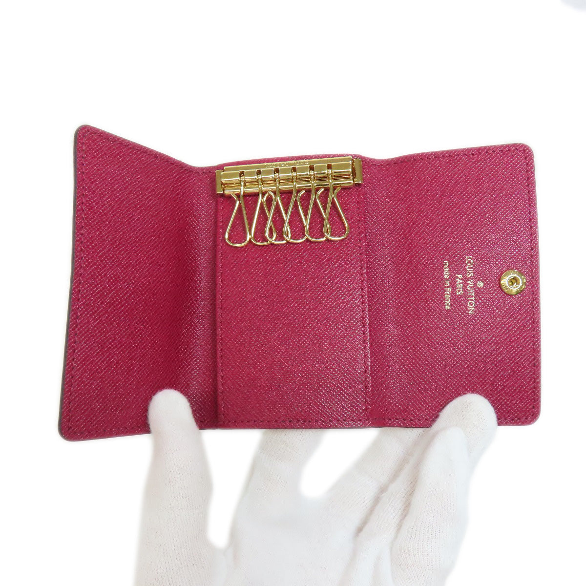 LOUIS VUITTON Key case Key holder M60701 Monogram canvas Brown Multicles6 Women