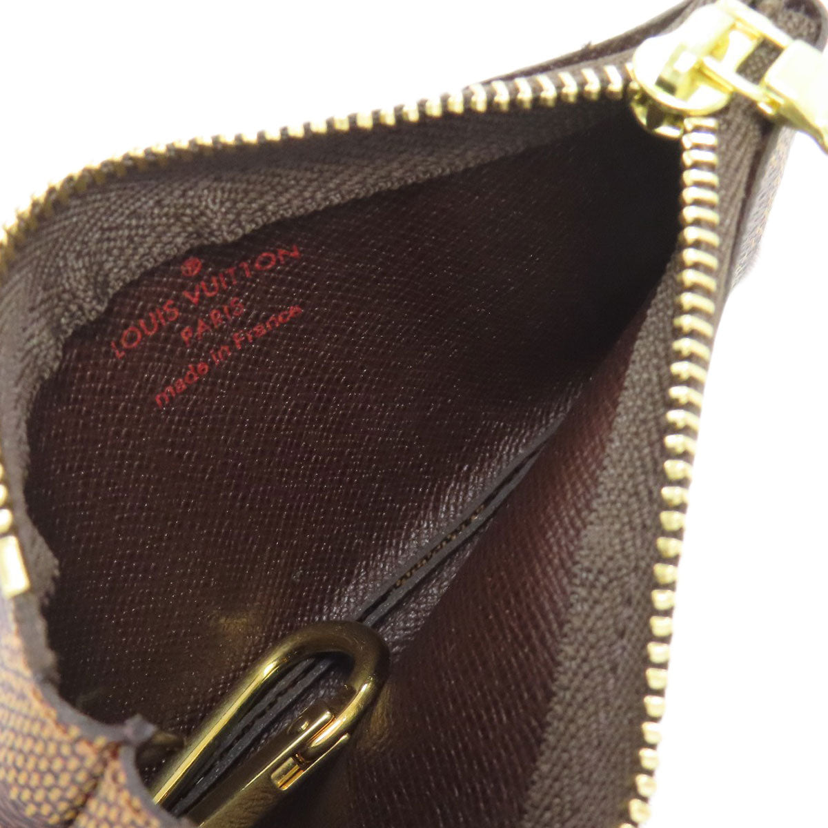 LOUIS VUITTON Coin case N62658 Damier canvas Brown Pochette Kle Women(Unisex)