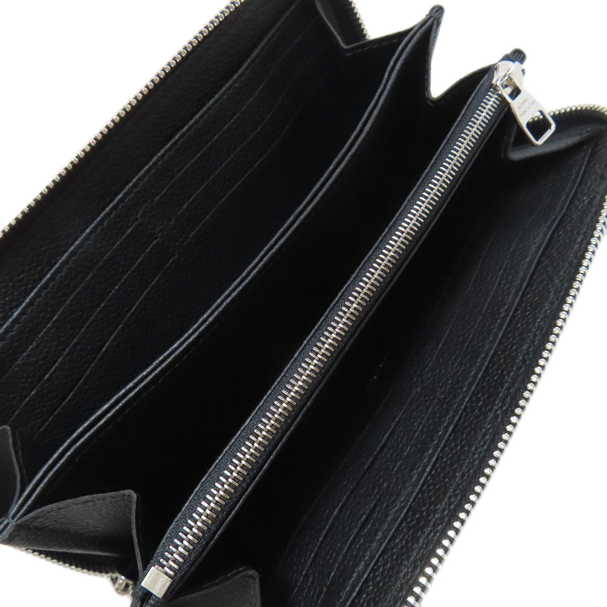 LOUIS VUITTON Long Wallet Purse M81906 Ann Platt black Zippy Wallet LVxYK Women
