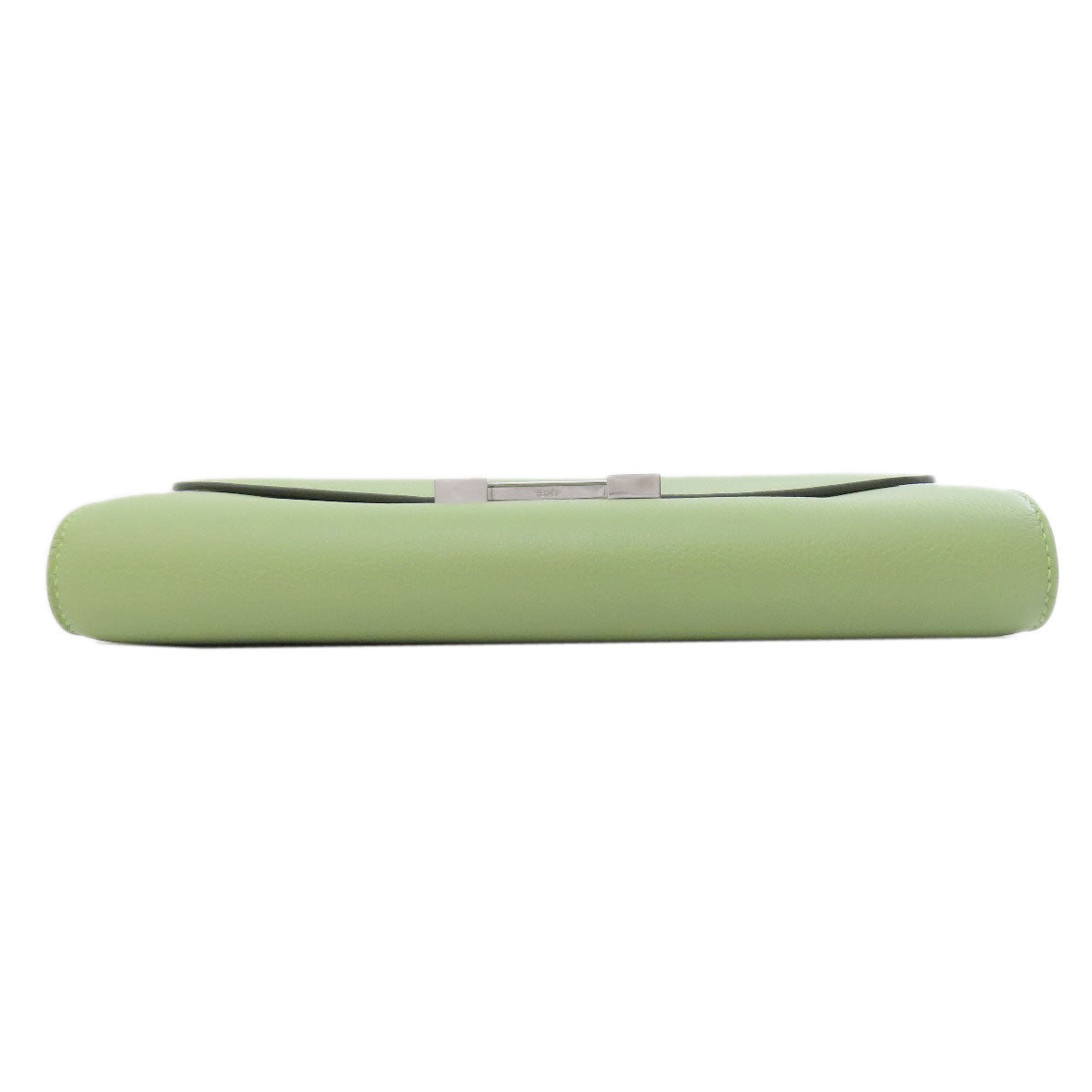 HERMES Long Wallet Purse Evercolor green Constance Long To Go Vert Cricket SilverMetal