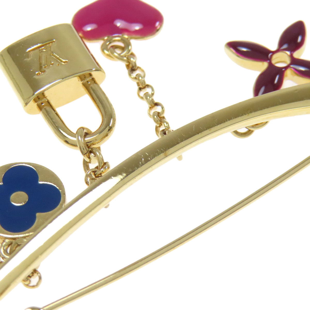 LOUIS VUITTON Brooch M64906 metallic gold Broche Evangle Nuris