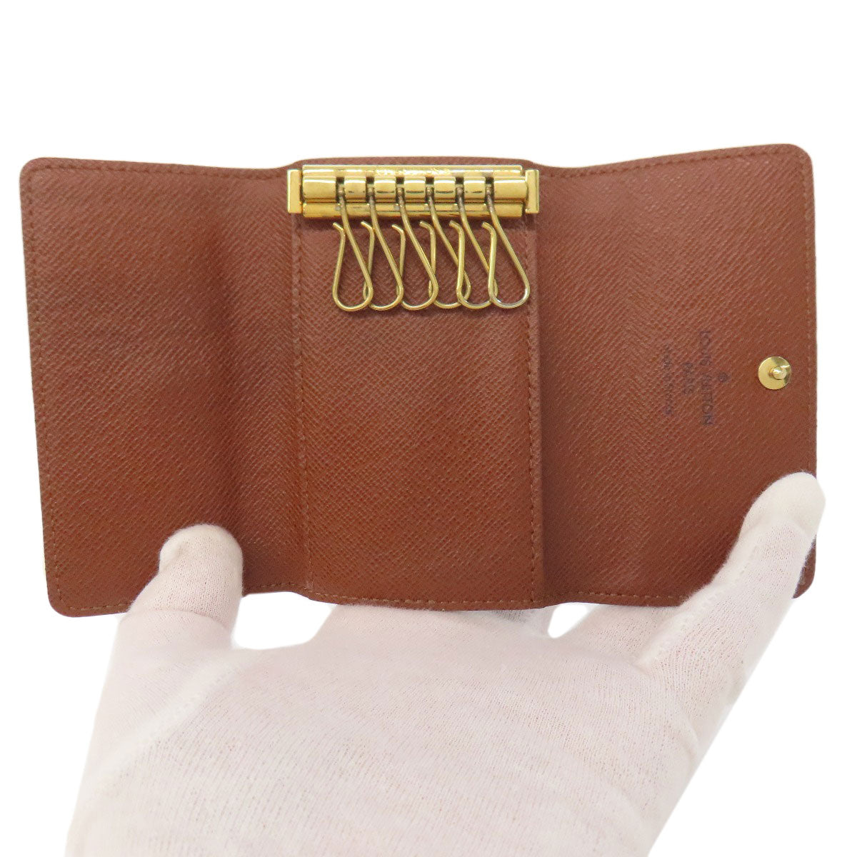 LOUIS VUITTON Key case Key holder M62630 Monogram canvas Brown Multicles6