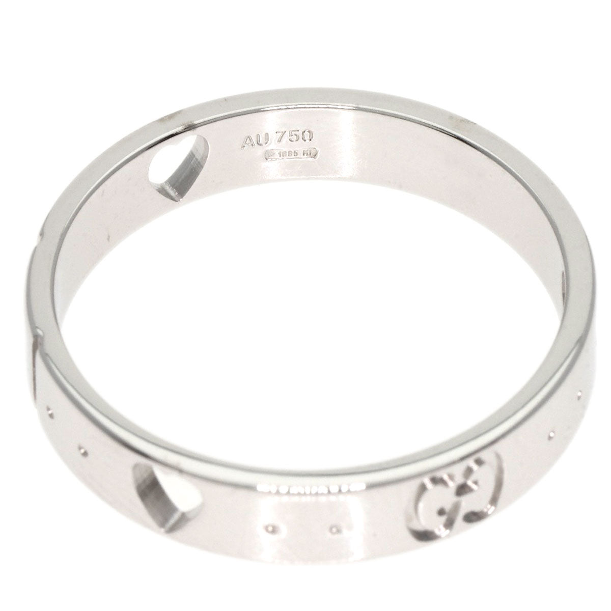 GUCCI Ring K18WG Silver Icon Amor #17