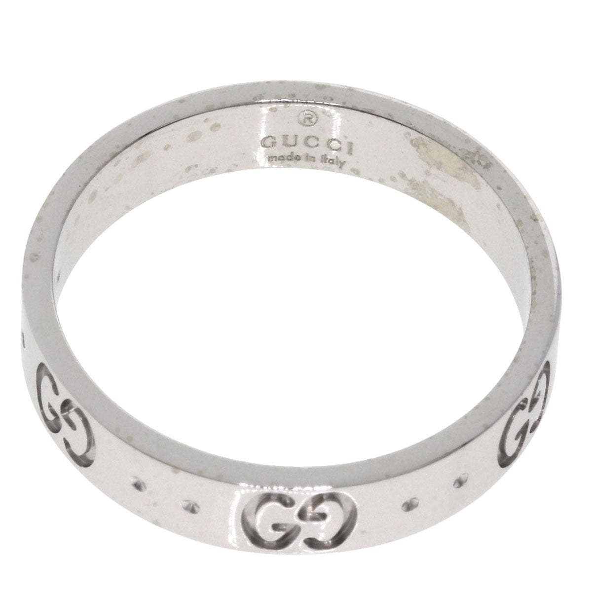 GUCCI Ring K18WG Silver Icon #14
