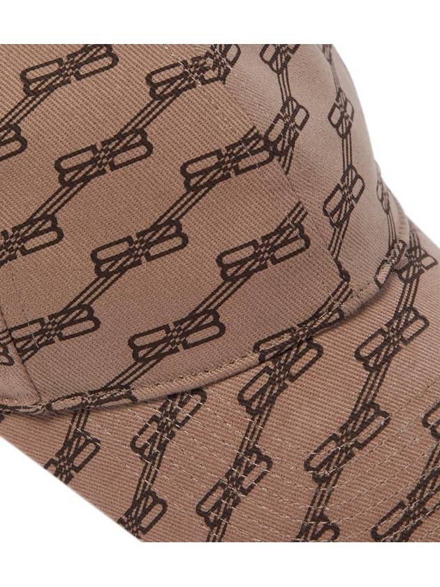 Luxury Balenciaga Trending 2025 BB Monogram Cotton Drill Ball Cap Beige