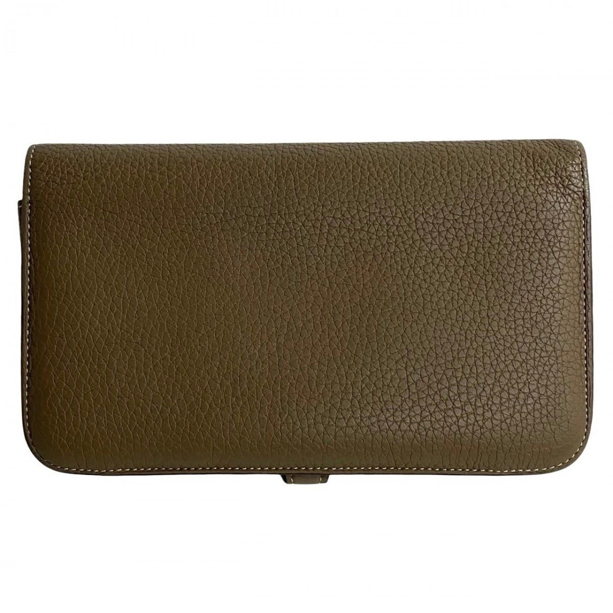 HERMES Bifold Wallet Taurillon Clemence Togon GM