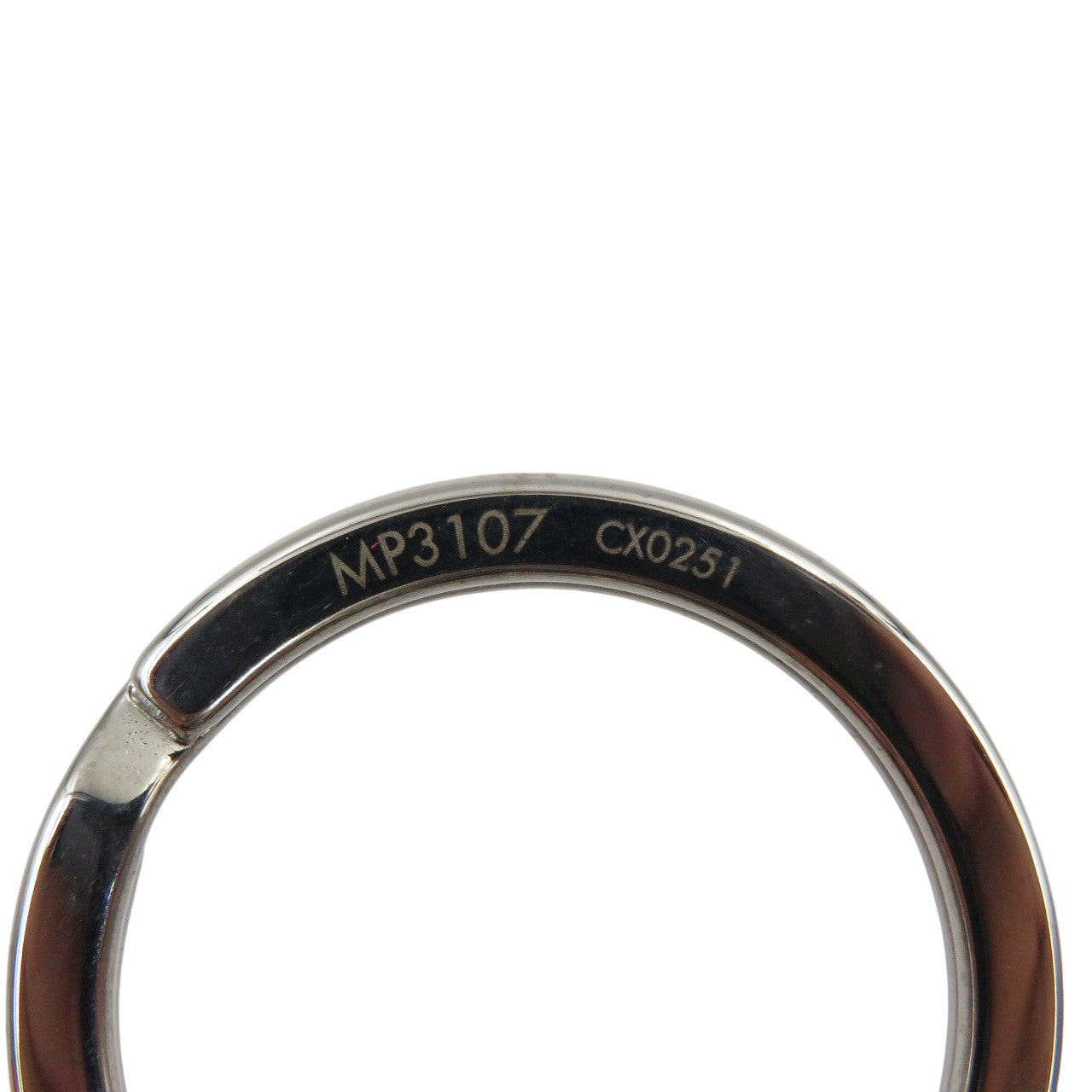 LOUIS VUITTON key ring MP3107 PVC, Metal white Monogram LV Comic Portocre Hammer