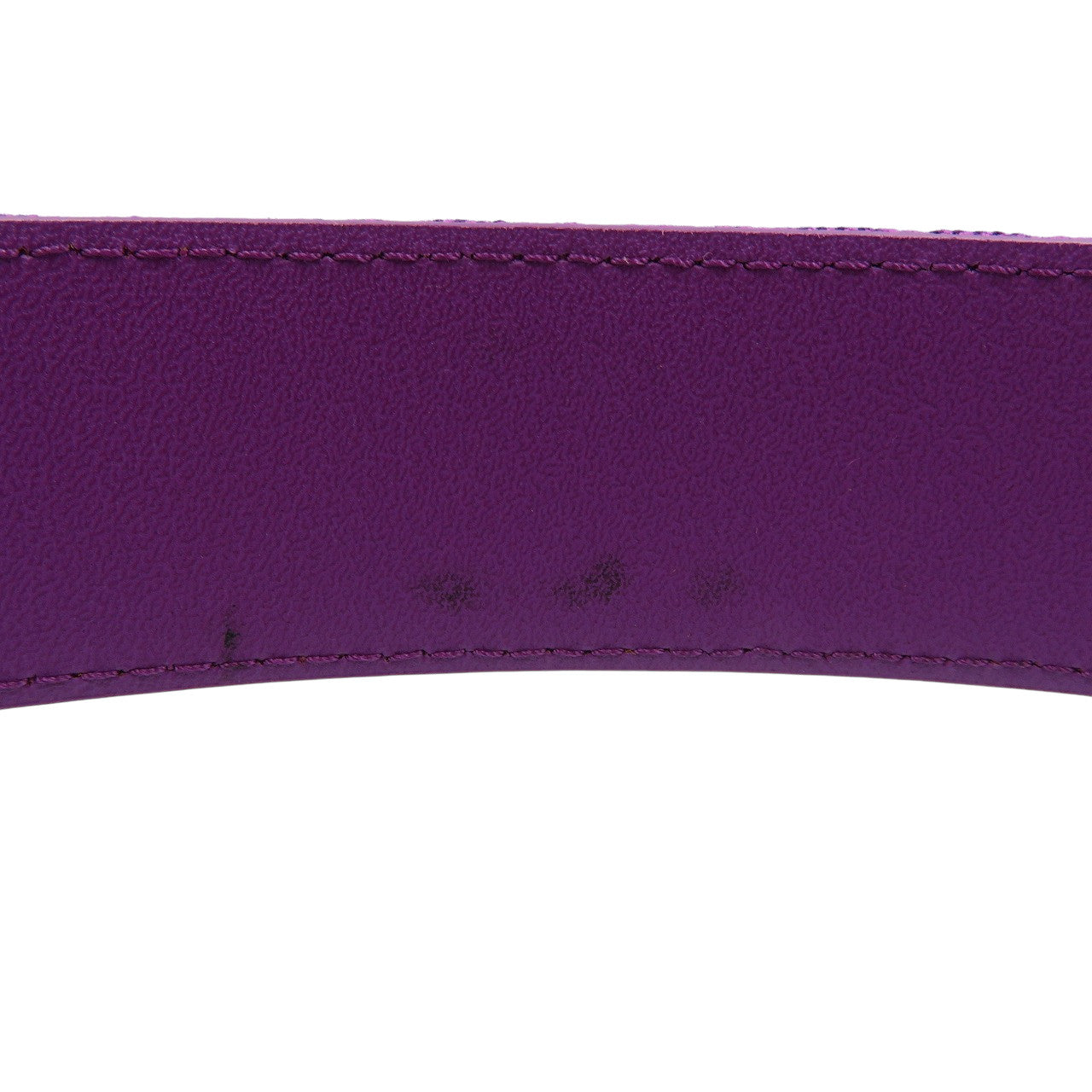 LOUIS VUITTON belt M0177 denim purple Saint Tulle Signature 38/95