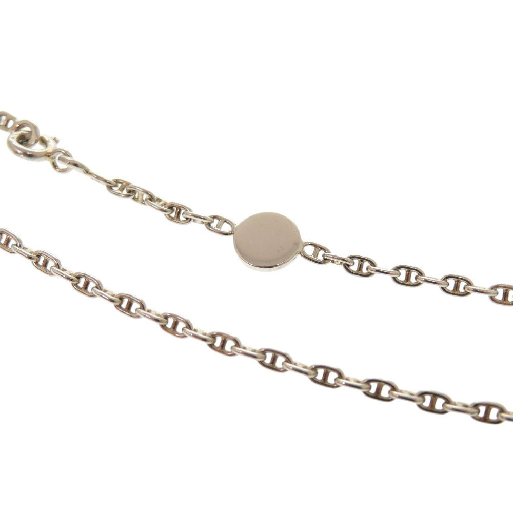 HERMES Necklace Silver925 Silver Chene Dunkle Mini Serie 15.7" Women