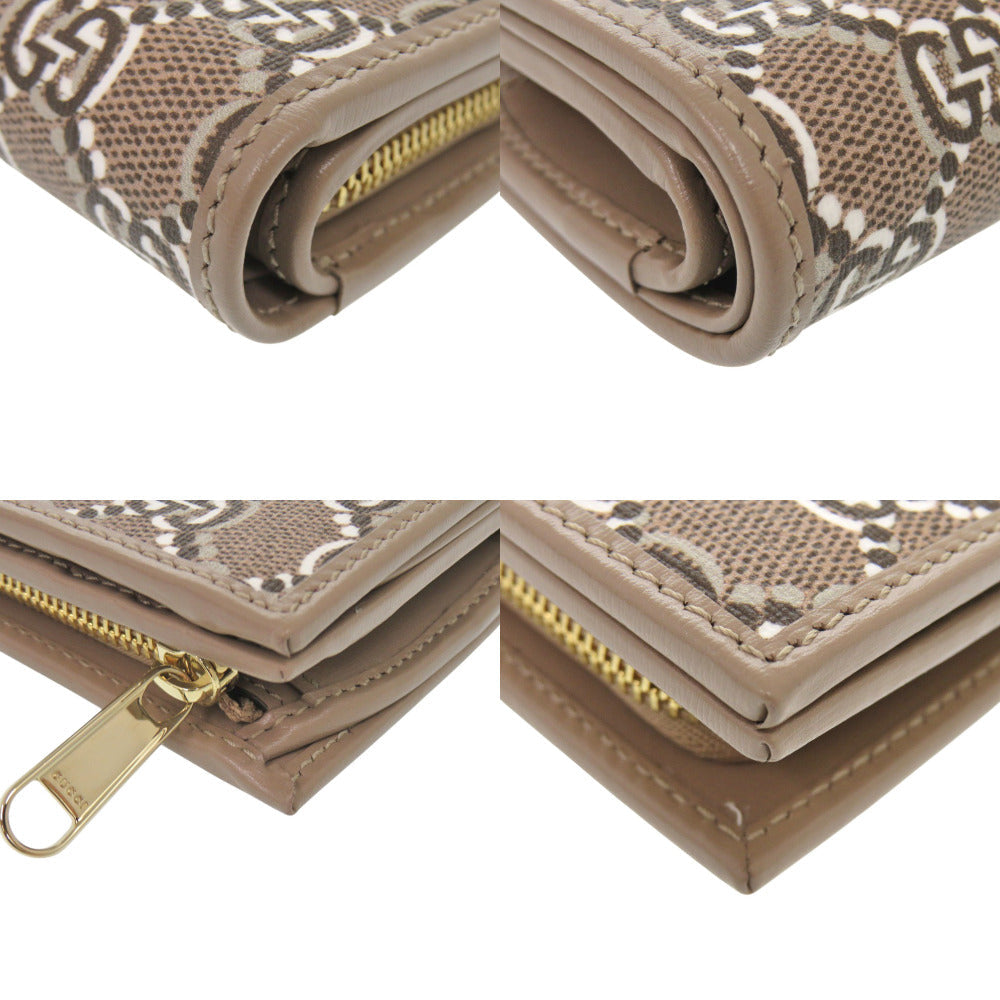 GUCCI Bifold Wallet 795060 leather Brown GG Shadow Medium Wallet