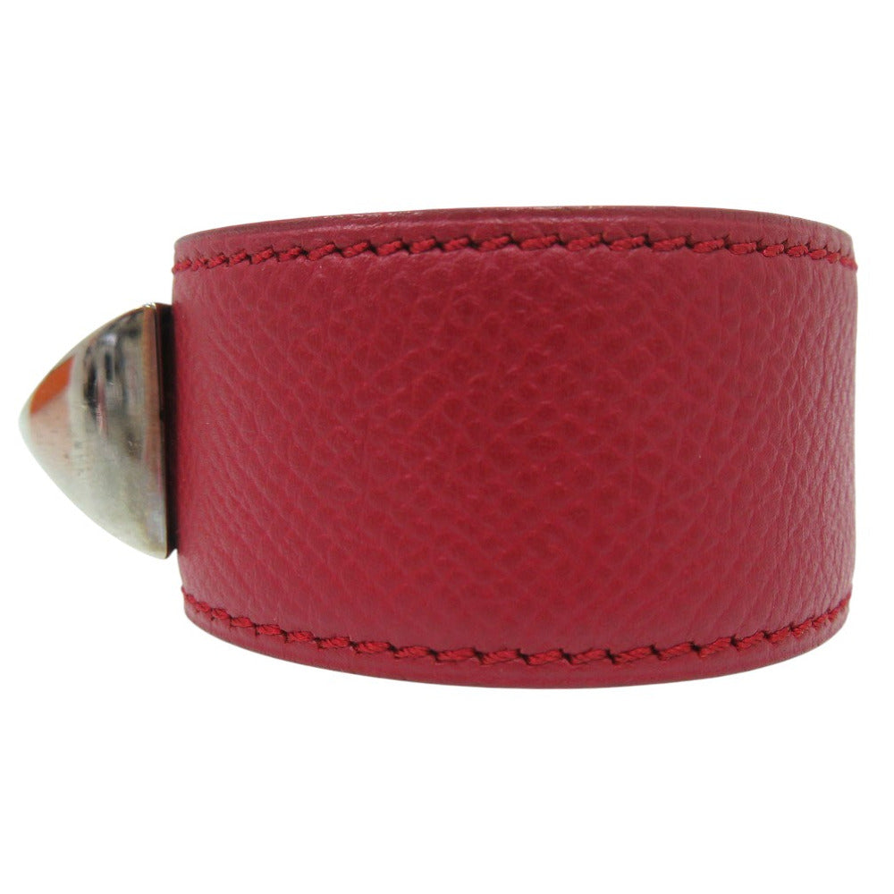 HERMES Bangle leather Red Medor Women