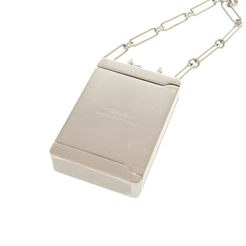 HERMES Necklace metal Silver Pendant Accessory Case Boite a Reve Women