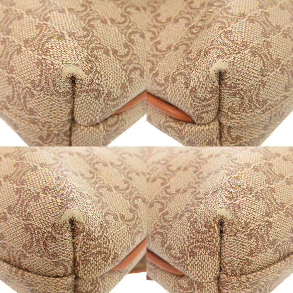 CELINE Shoulder Bag PVC, Leather beige Macadam Women