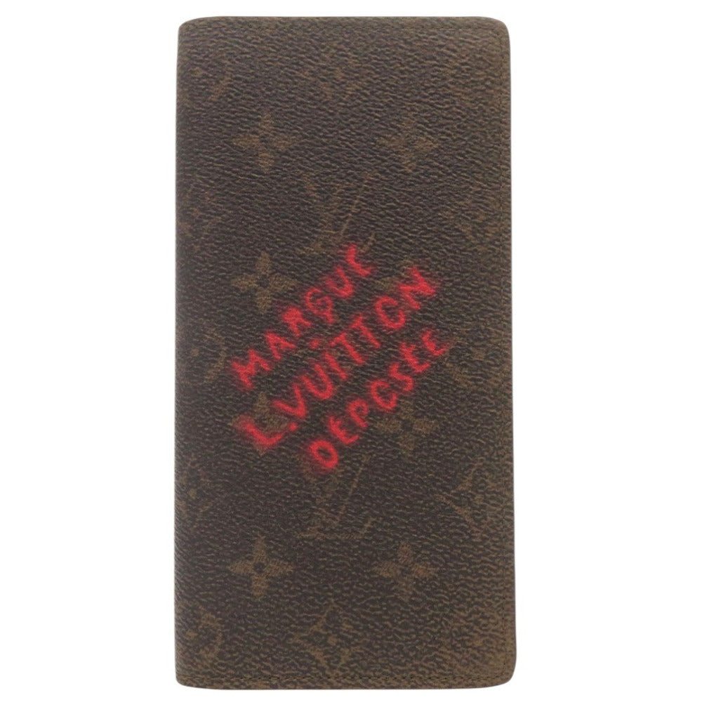 LOUIS VUITTON Long Wallet Purse M11706 Coated canvas Brown Long Wallet Bi-fold Wallet Monogram Dust Portefeuille Brother mens