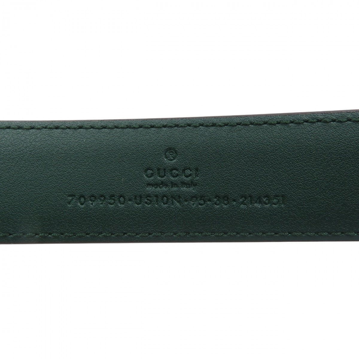GUCCI belt 709950 leather green mens 95