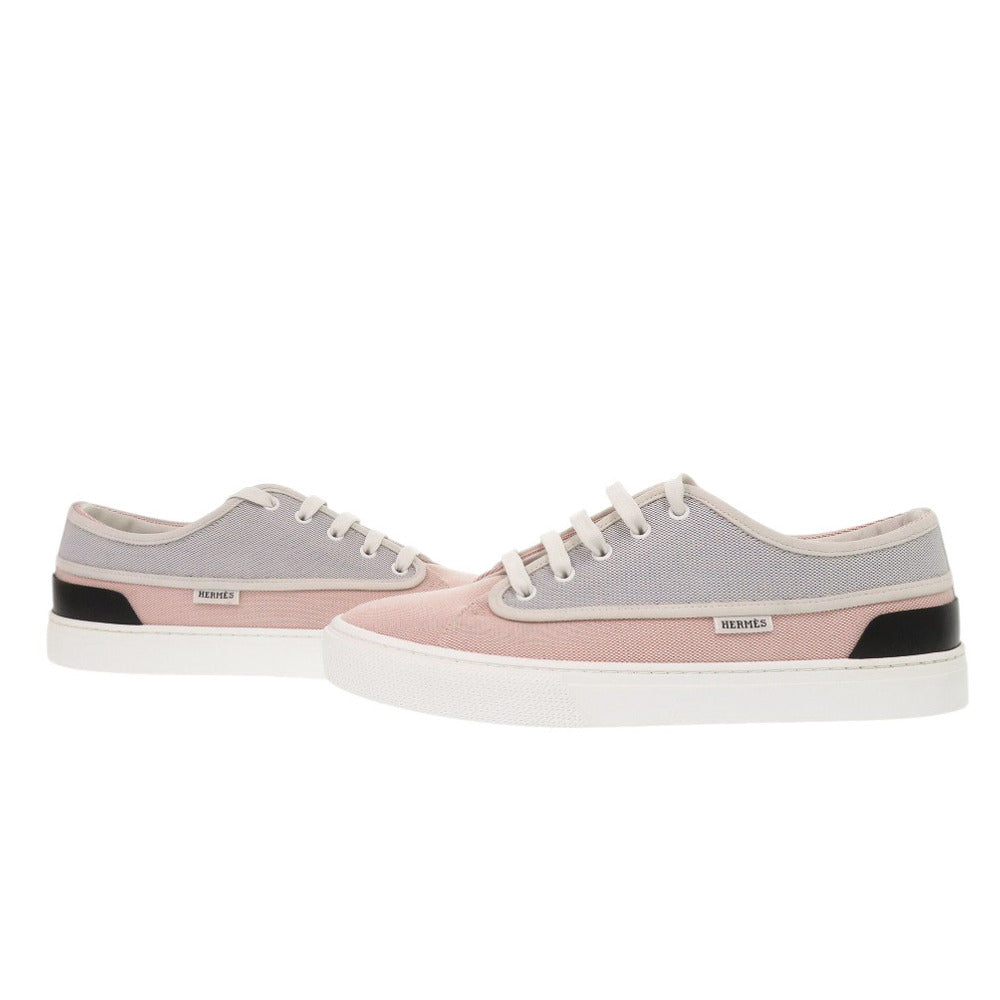 HERMES sneakers canvas pink Envy mens 42.5