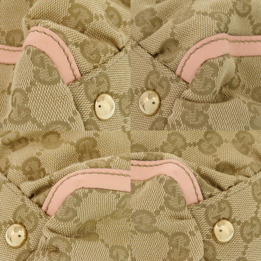 GUCCI Handbag 189831 GG canvas, leather beige Abbey Women