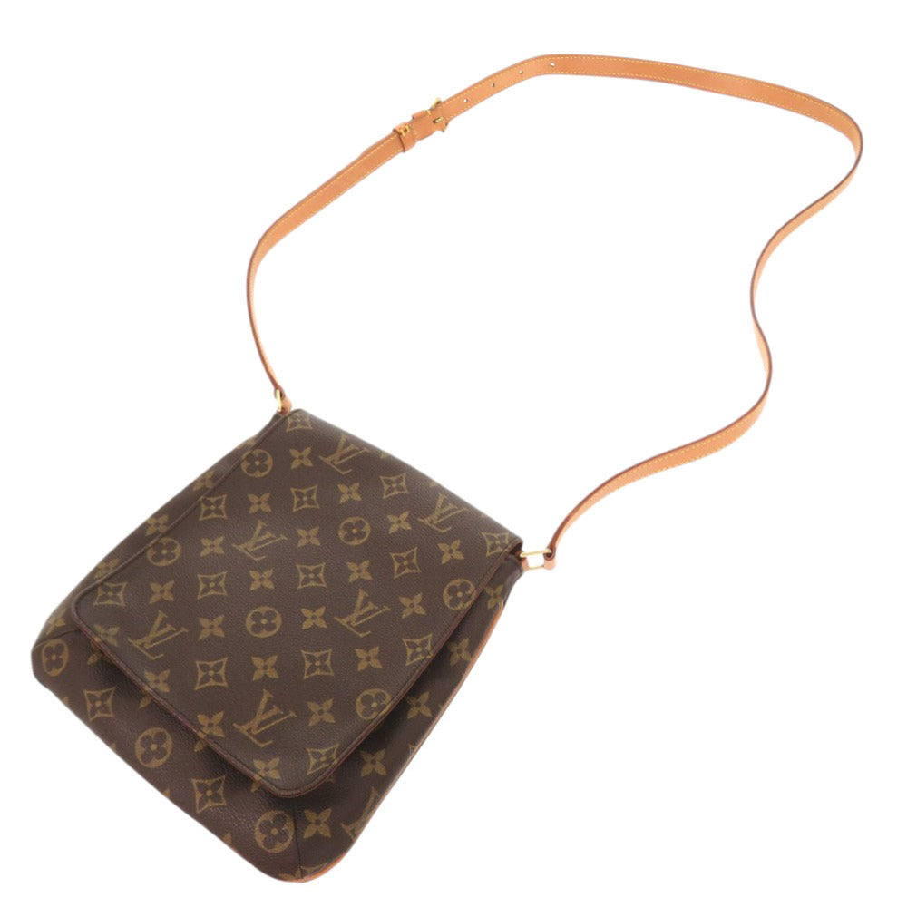 LOUIS VUITTON Shoulder Bag M51387 Monogram canvas Brown Long strap Monogram Musette Salsa Women