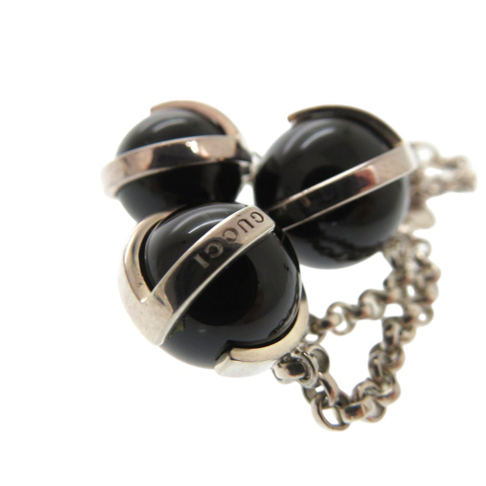GUCCI bracelet Onyx, Silver925 black Onyx Beads Women 16