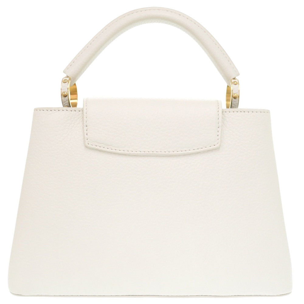 LOUIS VUITTON Handbag M53643 leather white Limited to 300 pieces worldwide Capucines BB Urs Fischer