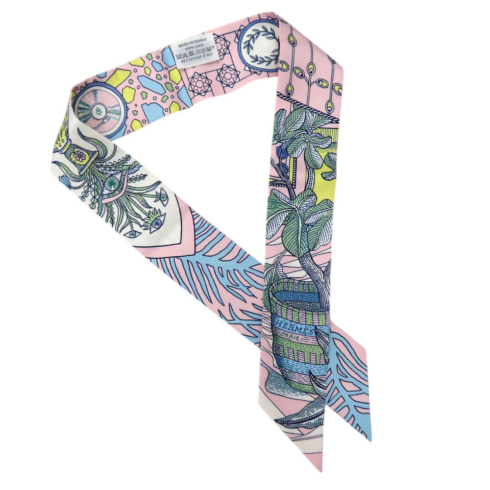 HERMES scarf 063593S silk ROSE PALE Dance of the Amazons