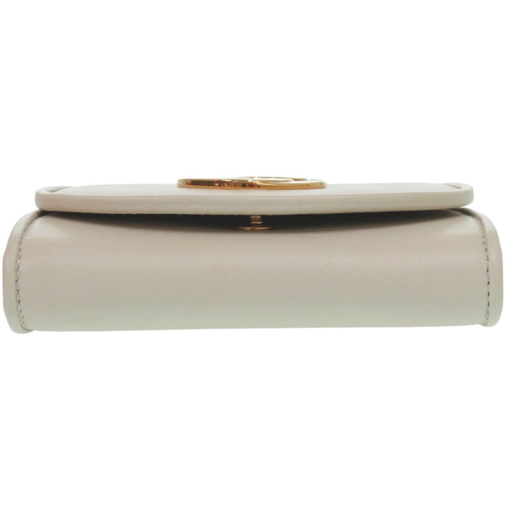 GUCCI Bifold Wallet 725219 leather white Chain wallet Blondy Women