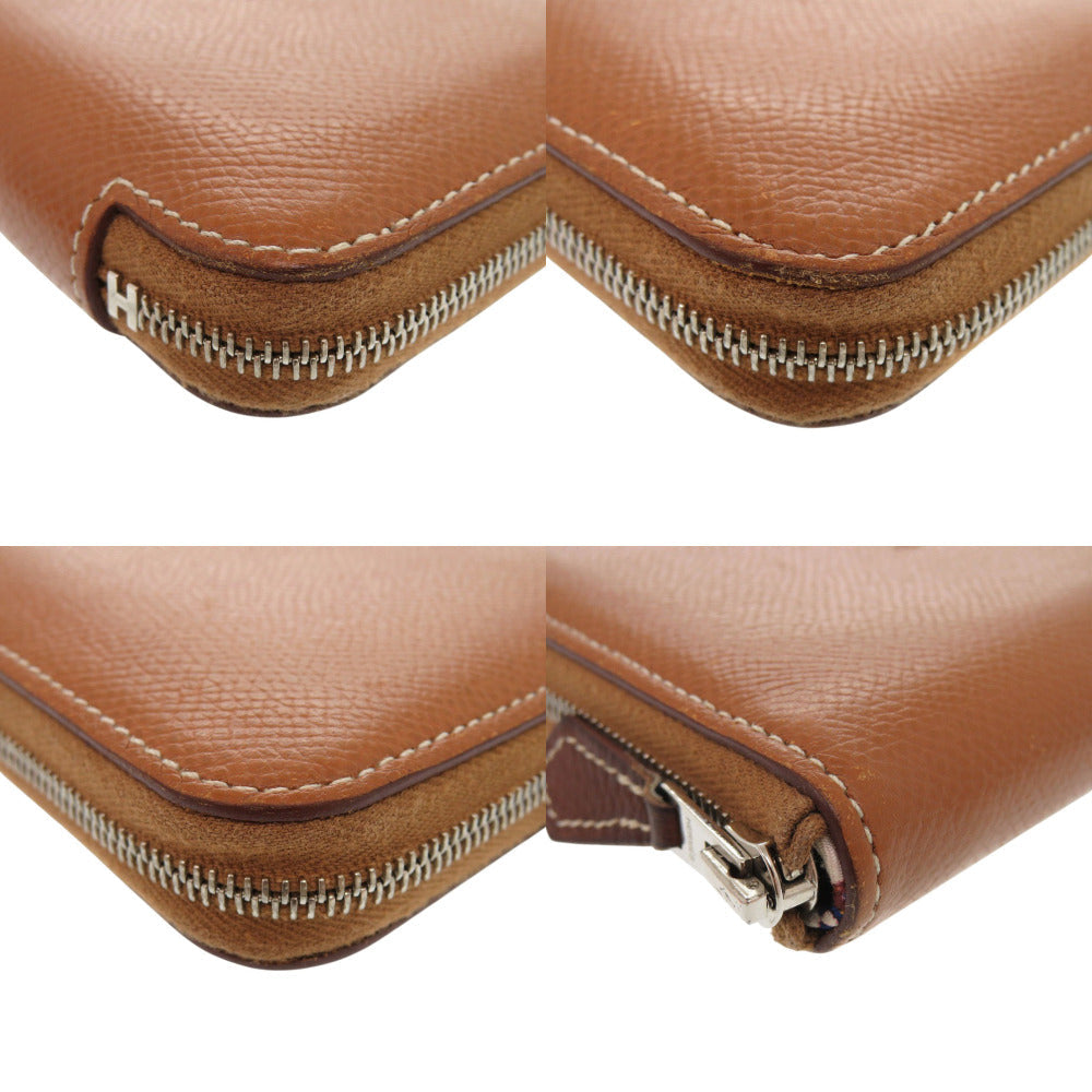 HERMES Coin case Epsom gold Azap silk in compact
