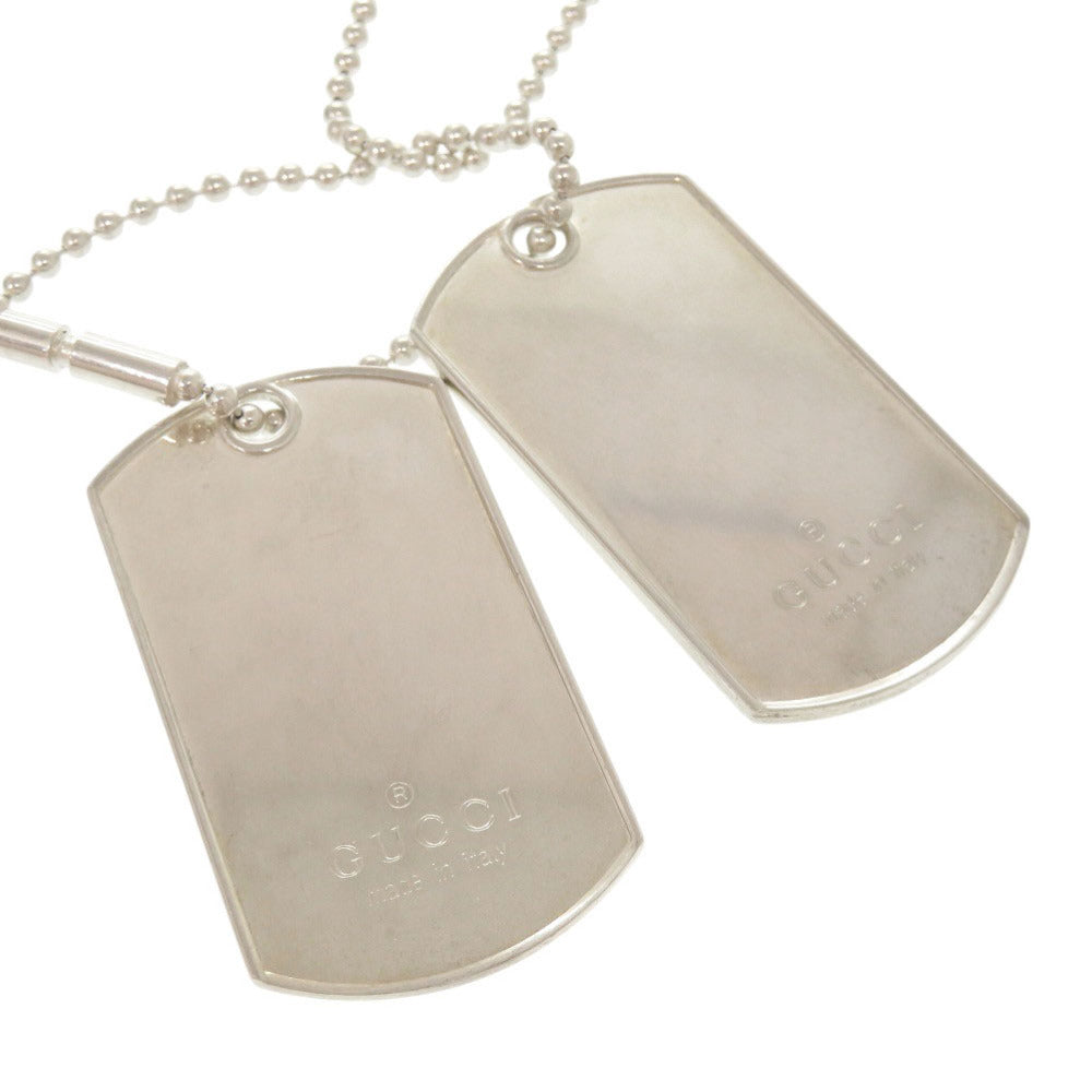 GUCCI Necklace Silver925 Silver Dog tag