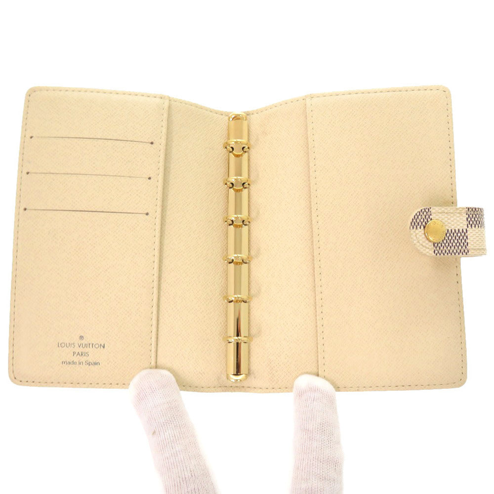 LOUIS VUITTON Notebook cover R20706 Damier Azur Canvas white Damier Azur Agenda PM