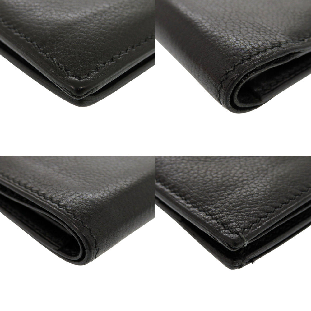HERMES Card Case Vow Evergrain black