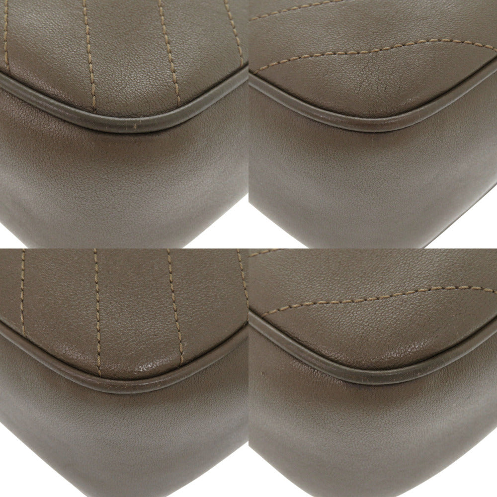 GUCCI Shoulder Bag 742360 leather Brown Blondy