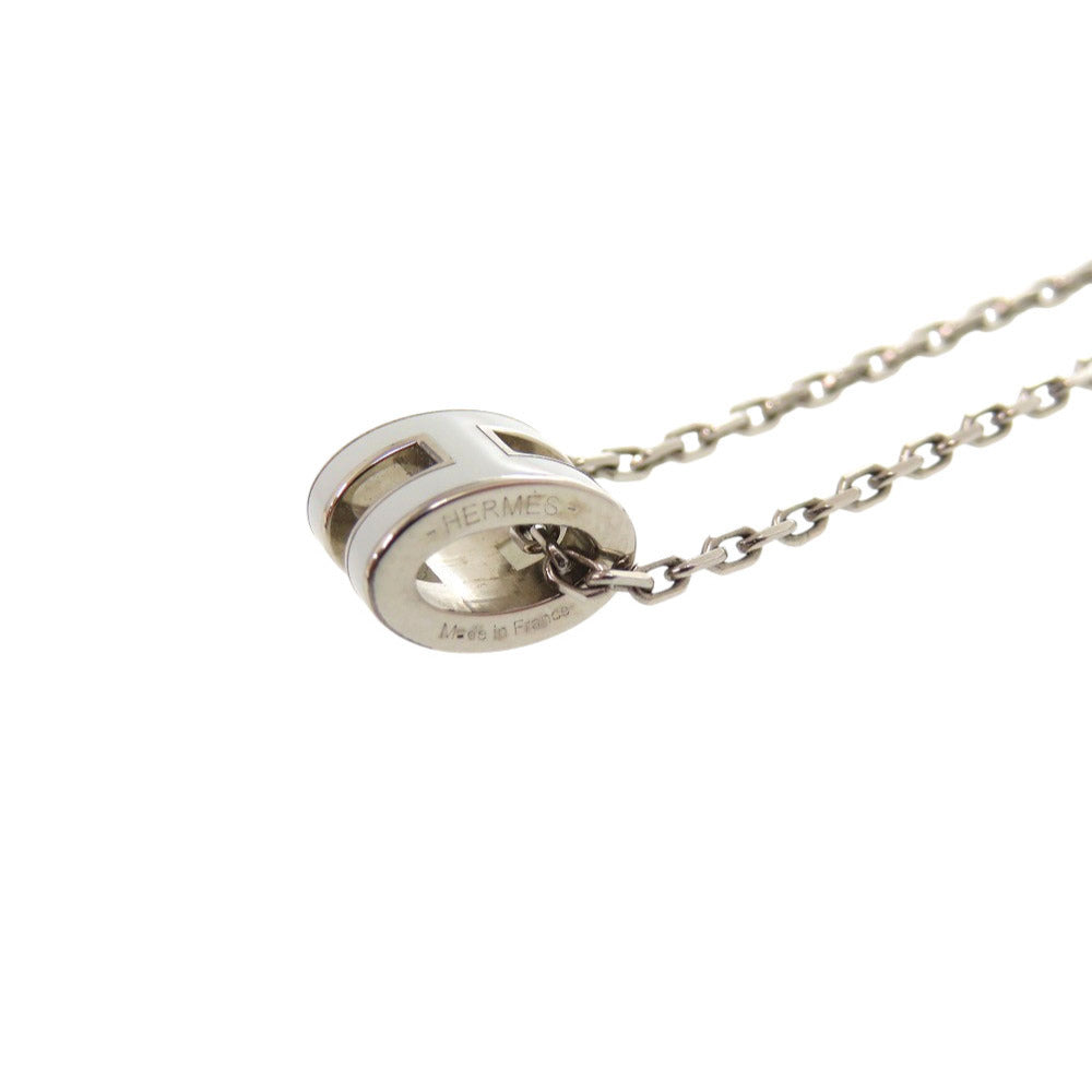 HERMES Necklace metal Vert Peppermint Pop Ash Mini H