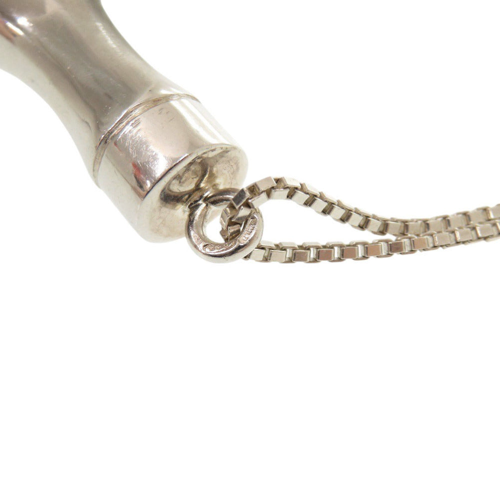 GUCCI Necklace Silver925 Silver Bamboo Long Necklace Women