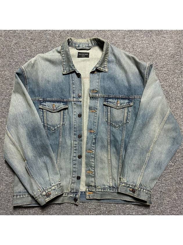 Luxury Balenciaga Trending 2025 logo print denim jacket 110