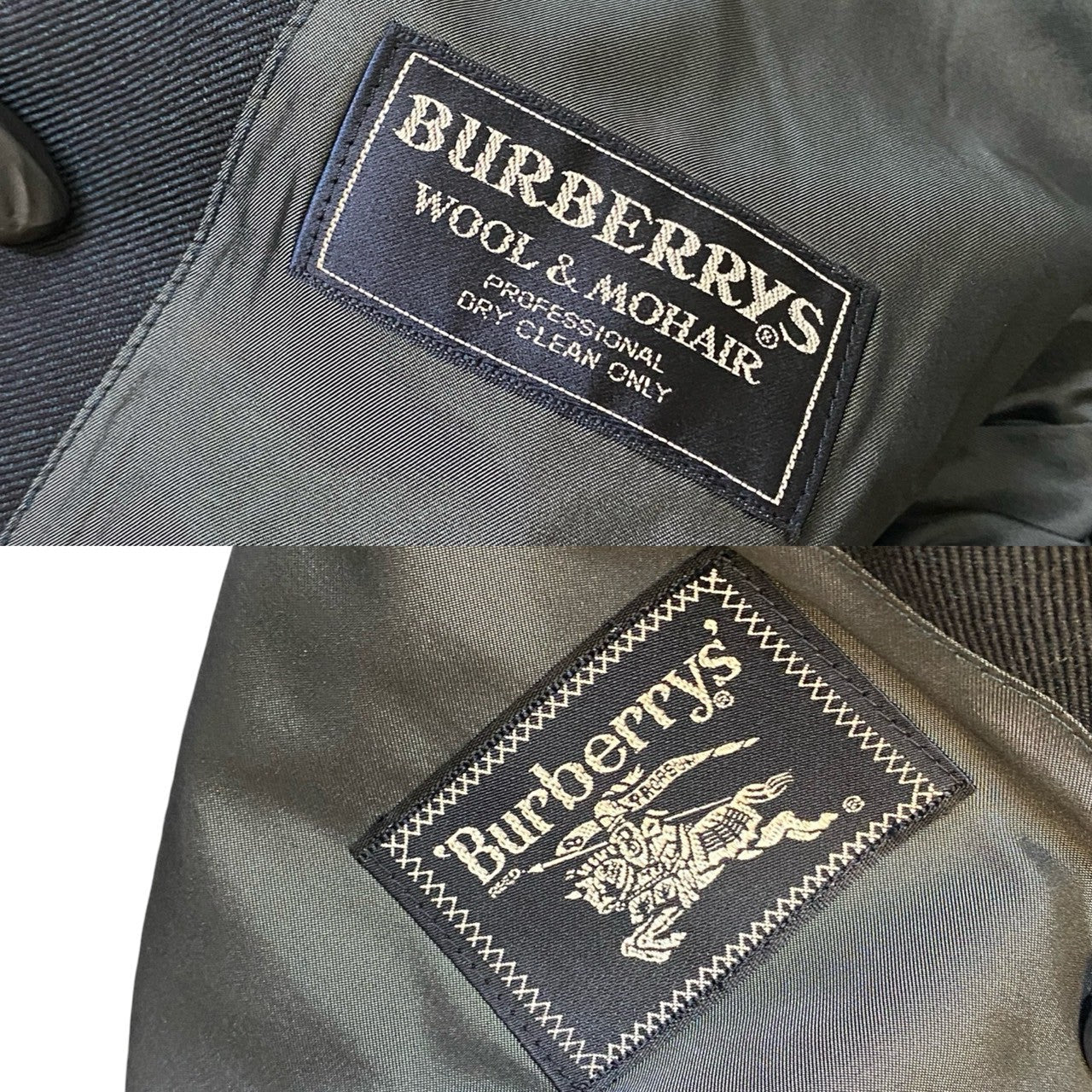 BURBERRY tailored jacket wool Navy No size specified