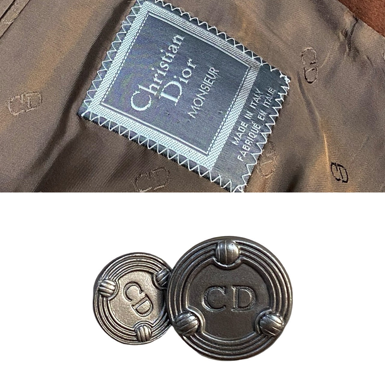 Dior tailored jacket Suede Brown No size listed