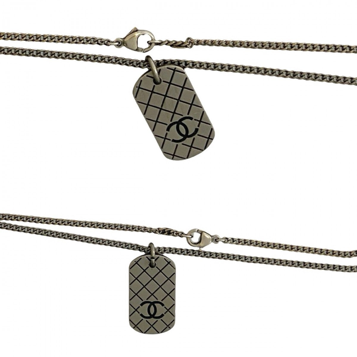 CHANEL Necklace metal Silver