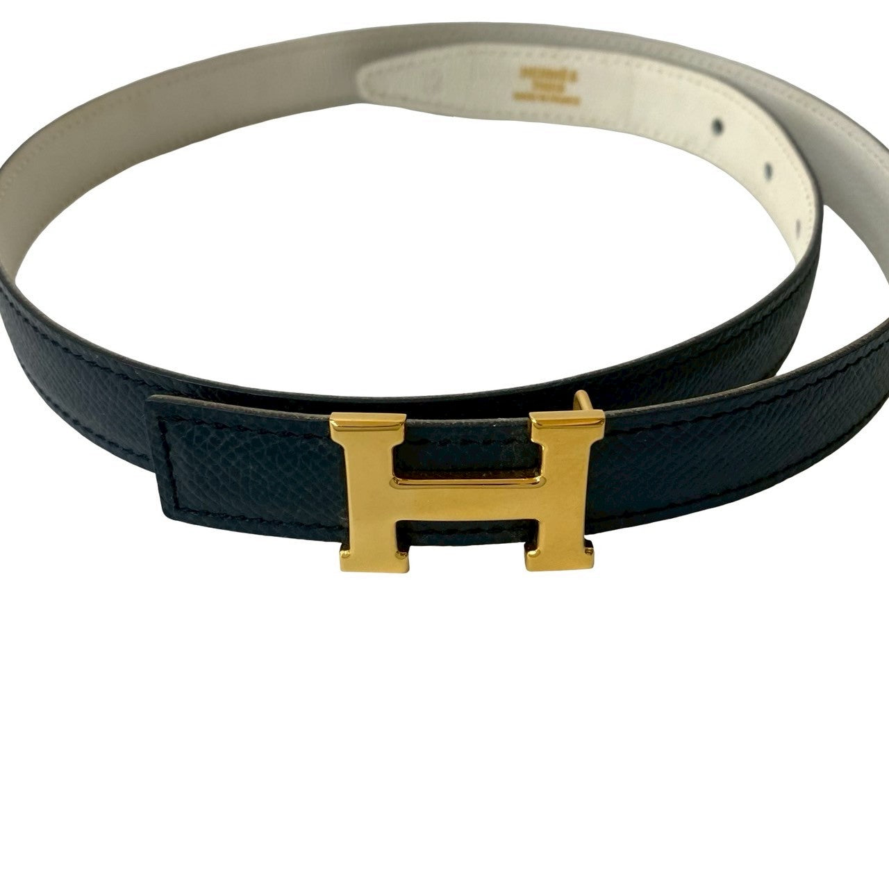 HERMES belt Epsom Navy Constance Mini H Belt 65