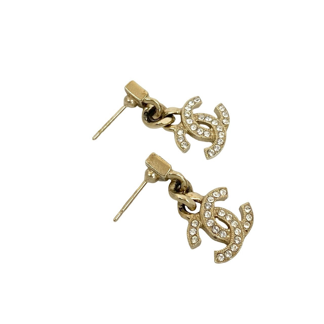 CHANEL Pierce metal gold