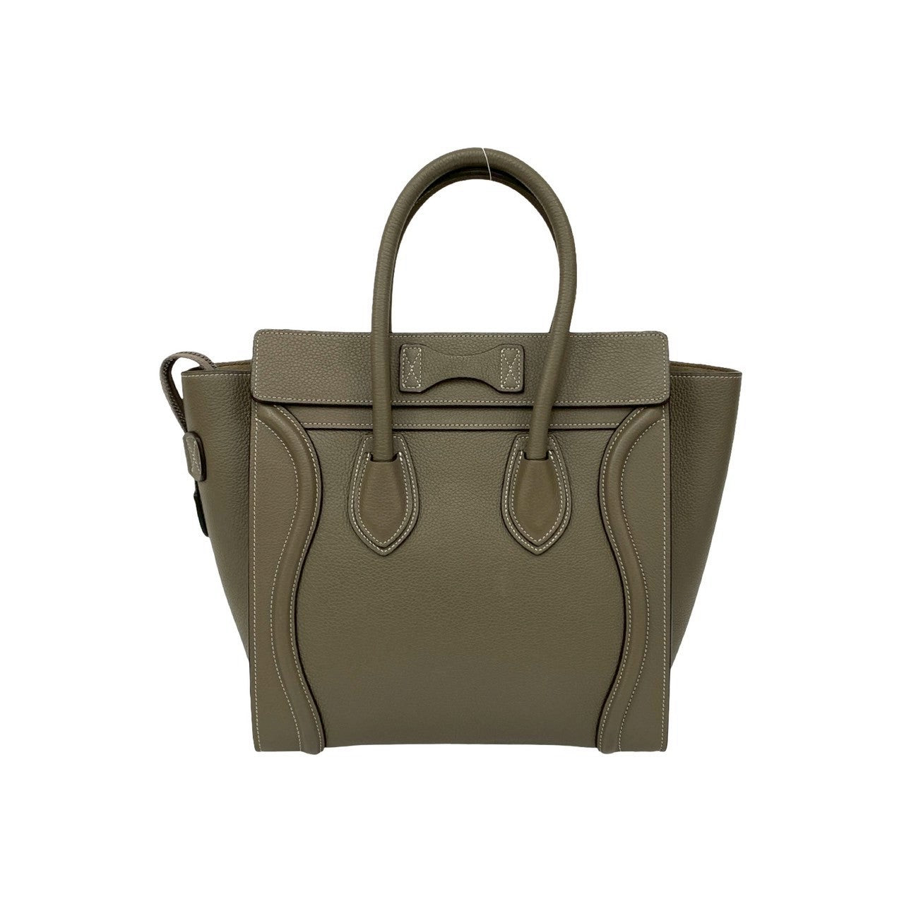 CELINE Handbag leather gray Luggage micro shopper