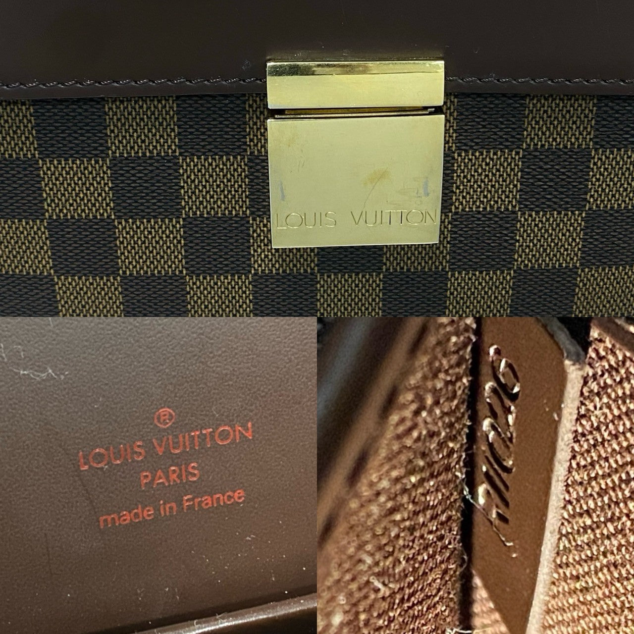 LOUIS VUITTON Business bag N53315 leather Brown Damier Altona GM