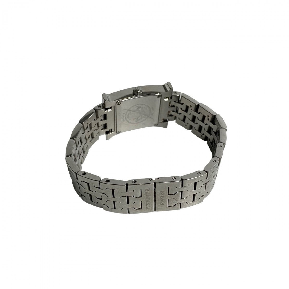 HERMES Watches Stainless Steel Silver quartz H watch mens