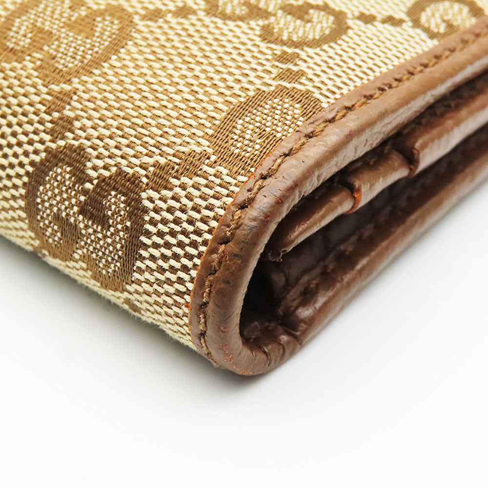 GUCCI Long Wallet Purse 346058 GG canvas Brown