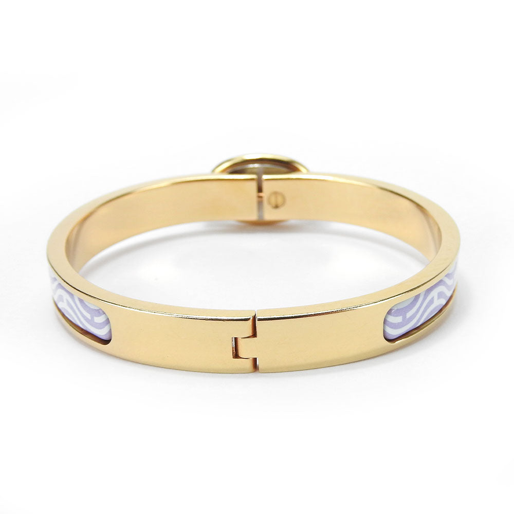 HERMES Bangle metal gold Chene Dunkle Mini-clic